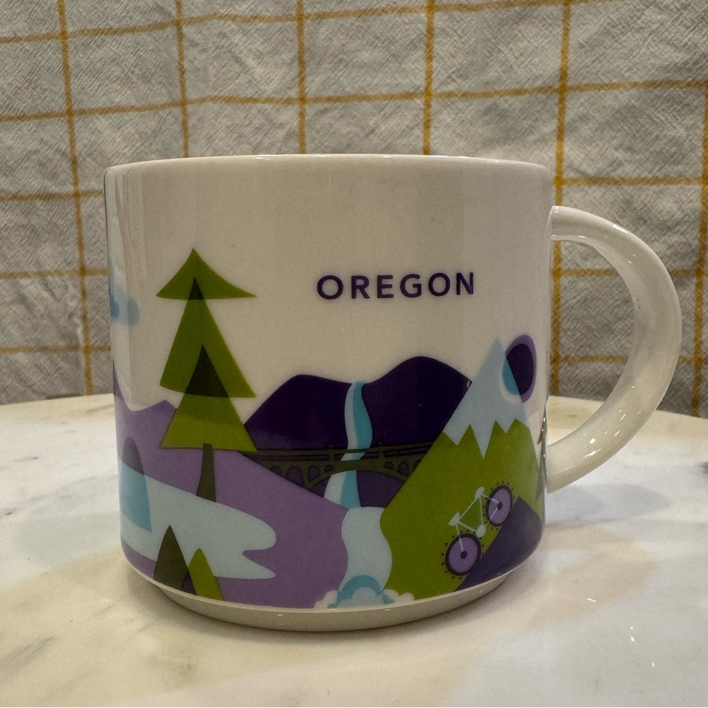 Starbucks Oregon mug. Part of Starbucks 2017 You Are Here collection.